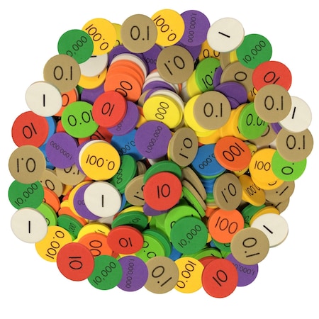 Sensational Math Decimals to Whole Numbers Place Value Disc, 10-Value, 3000 Discs 626660